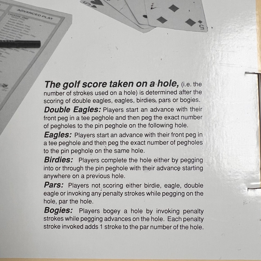 VTG  CribbGolf 1992 Board Game JK Games Complete 100% Cribbage Golf Retro Coffin - Picture 15 of 16